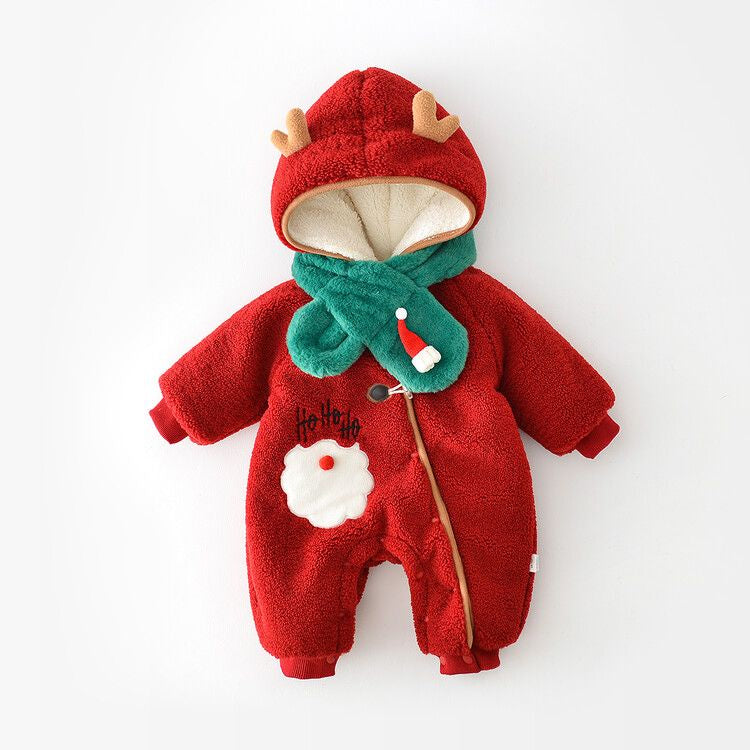 Winter Baby Christmas Jumpsuit